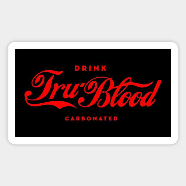 Tru-Blood Cola red Magnet by robinlund